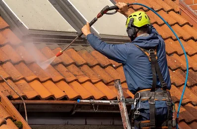 Démoussage et hydrofuge de toiture à Estoublon